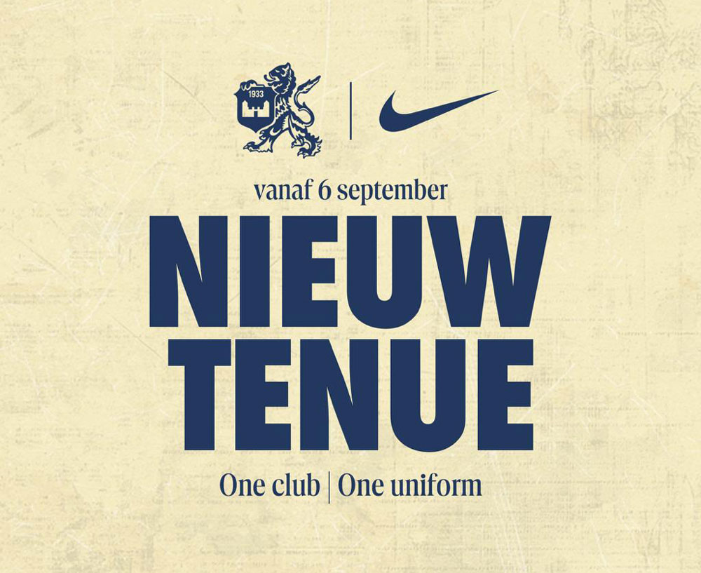 Poster nieuw clubtenue